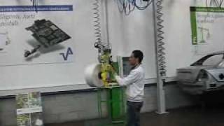 OVERHEAD CRANE zero gravity manipulator for handling reels [upl. by Etnoled]