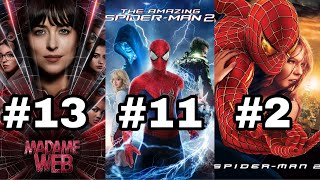 All 14 SpiderMan Movies ranked… [upl. by Artep]