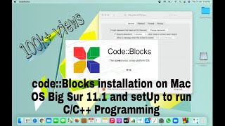 How to download Codeblocks software In Mac Os Big sur 111  Download codeBlocks in macbook 🤗😍😘 [upl. by Helge]