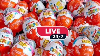 🔴 Live 999 Yummy Kinder Surprise Egg Toys Opening  A Lot Of Kinder Joy Chocolate ASMR  Kinder joy [upl. by Ecaidnac598]