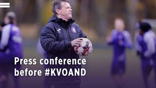 Press conference before KVOAND [upl. by Rai689]