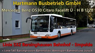 Sound Bus MercedesBenz O530 Citaro Facelift Ü von Hartmann Busbetrieb GmbH  H B 1228 ZF Ecomat [upl. by Noxin]