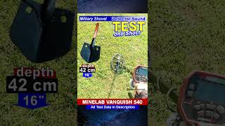 Minelab Vanquish 540 Metal Detector Real test with Military Shovel metaldetector minelabvanquish [upl. by Barnum869]