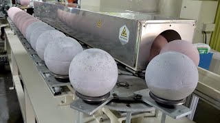 How Bowling Balls Are Made Interesting Bowling Ball Mass Production Factory [upl. by Trace610]