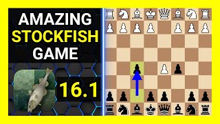 Amazing Stockfish 161 Chess Game Benoni Defense Old Benoni Defense Clarendon Court [upl. by Meingolda]