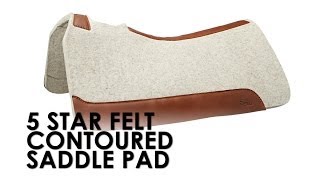 5 Star Felt Contoured Western Saddle Pads [upl. by Arimahs50]