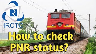 PNR status checking IRCTC [upl. by Essa]