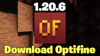 How To Download And Install OptiFine On Minecraft Java 1206 [upl. by Heimlich]