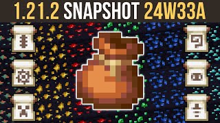 Minecraft 1212 Snapshot 24W33A  Better Bundles Experiments amp New Baby Mobs [upl. by Assilat]