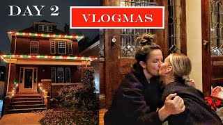 Our First Time Putting Our Lights Up  VLOGMAS DAY 2 [upl. by Oilasor869]