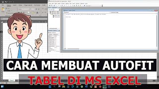 CARA MEMBUAT AUTOFIT TABEL DI MICROSOFT EXCEL [upl. by Doreen402]