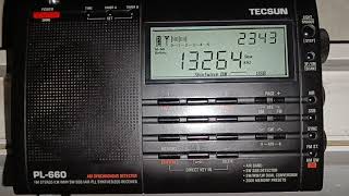 Tecsun PL660 Shannon Volmet 13264 kHz 2040 UTC 5052024 [upl. by Farro]