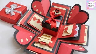 How to make Explosion box  DIY Valentines Day Explosion Box Explosion Box Tutorial [upl. by Korry]