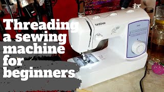 How to thread your sewing machine DETAILED Beginner friendly [upl. by Pepper626]