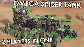 OMEGA SPIDER TANK FUSION  2 PLAYERS IN ONE Crossout [upl. by Yoreel653]