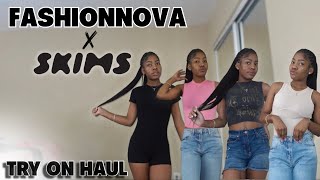 FASHION NOVA amp SKIMS TRY ON HAUL  10 ITEMS ☆ DESCRIPTIONS amp RATINGS ☆ [upl. by Ramor218]