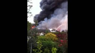 Fire at Wilmslow Garden Centre [upl. by Adekan]