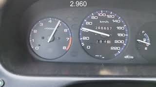 1995 Honda civic hatchback 14i 75HP 90 0100kmh acceleration [upl. by Gaidano]