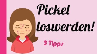 Pickel loswerden👍 Pickel entfernen statt abdecken  3 Tipps für starke Mädchen [upl. by Odlanra]