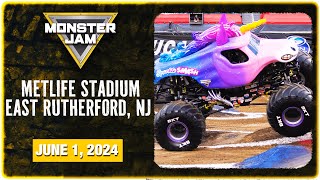 Monster Jam East Rutherford NJ Full Event  June 1 2024  Stadium Championship Series [upl. by Eidnew]