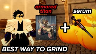 BEST WAY TO GRIND FOR THE NEW ARMORED TITAN  ROBLOX Attack on Titan Revolution [upl. by Kristos284]