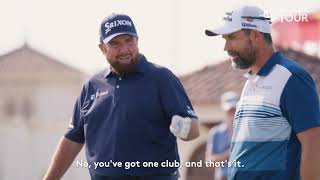 Pádraig Harrington vs Shane Lowry Chipping Competition  2022 Abu Dhabi HSBC Championship [upl. by Ignace909]