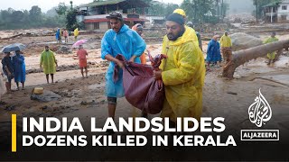 Landslides caused by heavy rains kill dozens in India’s Kerala [upl. by Marelya67]