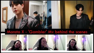 Monsta X  Gambler Mv Behind the scenes Reaction [upl. by Nivled496]