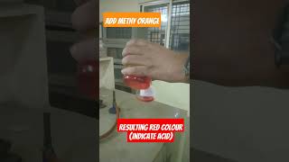 Acid test using Methyl orange indicator  shorts [upl. by Packer]