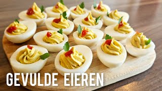 gevulde eieren maken op zn Surinaams Paasdagen recept Easter deviled eggs recipe [upl. by Ttirb412]