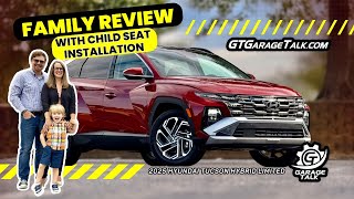 2025 Hyundai Tucson Hybrid Limited AWD  Family Review with Child Seat Installation [upl. by Akenehs]