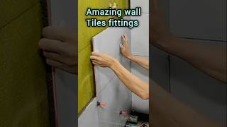 Wall tiles install 2024 tileideas homedecor tiles floortiles foryou home hometiles shorts [upl. by Hosbein]