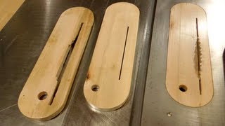 Making zero clearance table saw inserts [upl. by Essirehs]