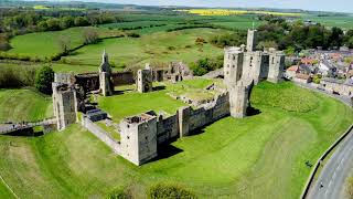 Drone Explore Warkworth Castle With DJI Tony SD HD 4K [upl. by Naasah]