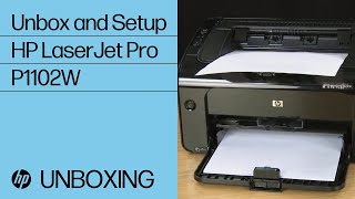 Unboxing and Setting Up the HP LaserJet Pro P1102W Printer  HP [upl. by Dorreg731]