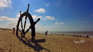 Middelkerke Beach Belgium  parasailing [upl. by Lindsey]