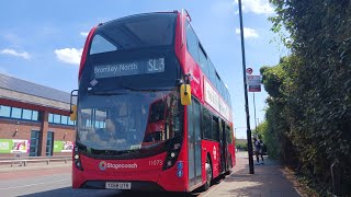 Full Route Visual  London Superloop SL3  Thamesmead TC  Bromley North  YX68UTR 11073 E400MMC SH [upl. by Galina]