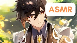 Genshin ASMR Zhongli talking for 1 Hour Genshin Impact [upl. by Alegnave]