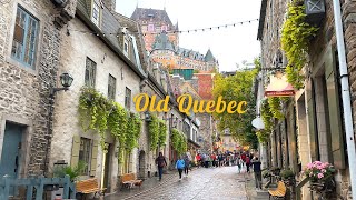 4K🇨🇦 Beautiful Autumn Vibes in Old Quebec City🍂🍁 Dinner at Cochon Dingue  Oct 2024 [upl. by Tisman]