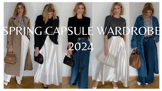 SPRING CAPSULE WARDROBE 2024 [upl. by Eiuqram]