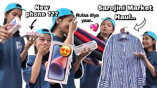 My most EXPENSIVE phone ever😭 emotional  Sarojini Market HAUL🛍 cringe alert [upl. by Sinegold]