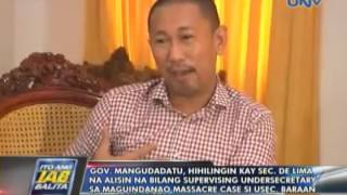 Mangudadatu hihilingin na alisin si Baraan bilang Supervising Usec sa Maguindanao Massacre case [upl. by Radbourne589]