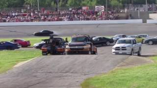 Seekonk Speedway Independence Day Thrill Show Spectator Drags 7216 [upl. by Maureene]