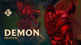 Demon Draven 👹 RuneForge—LoL Custom Skins [upl. by Prem567]