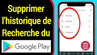 Comment effacer lhistorique des recherches sur Play Store [upl. by Nitsid]