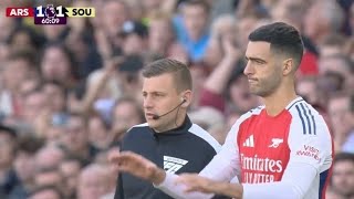 Mikel Merino Debut Performance Arsenal vs Southampton 31 All Goals and Extended Highlights [upl. by Htenywg787]