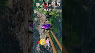 Help Me Get My Crush Attention In A Car Jump Challenge 🚗 🌲 shorts beamngdrive [upl. by Mcgill110]