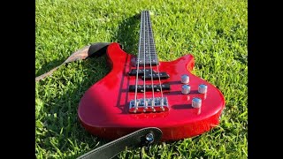 GLARRY bass guitar My first Bass unboxed and reviewed [upl. by Ahsienel]