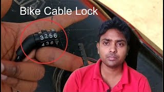 How to Unlock a Number Lock  केबल लॉक अन लॉक कैसे करे [upl. by Whiney]