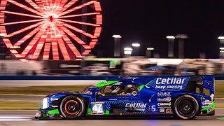 2021 Rolex 24 Hours of Daytona  47 Cetilar Racing Dallara P217 LMP2 Onboard Night [upl. by Gomer]